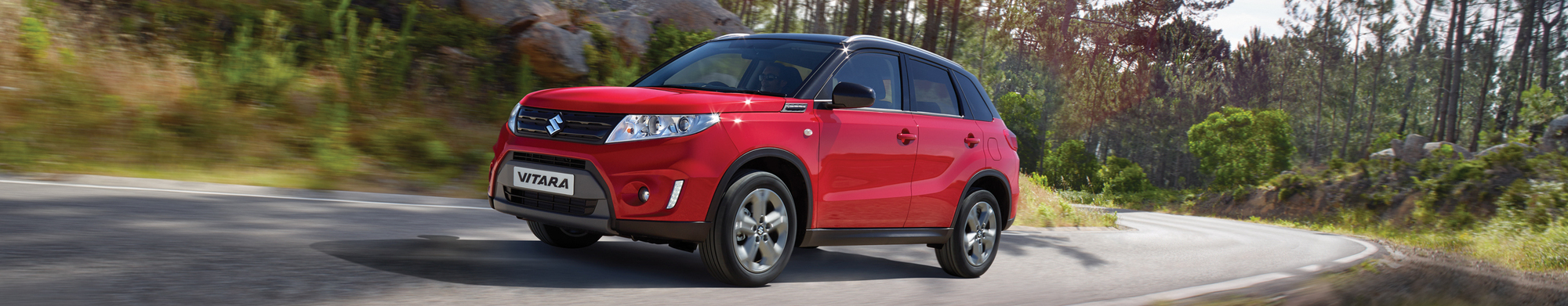 Red Suzuki Vitara